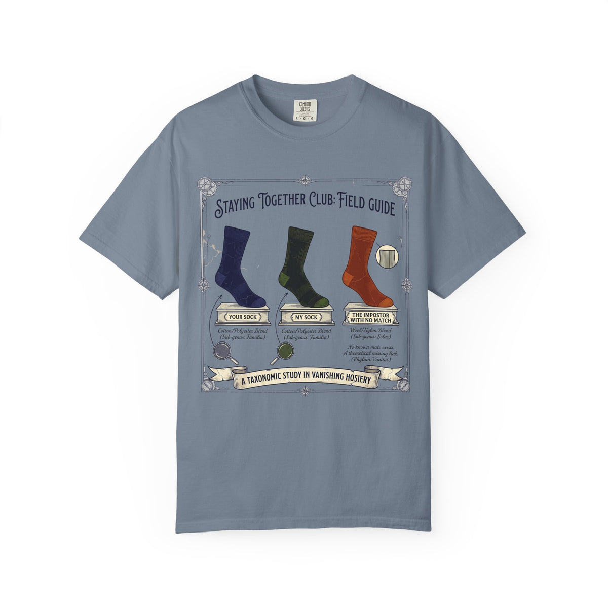 The Missing Sock Field Guide – Funny Laundry T-Shirt