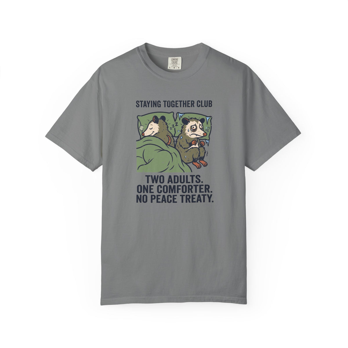 The Blanket Border Dispute – Funny Couples T-Shirt