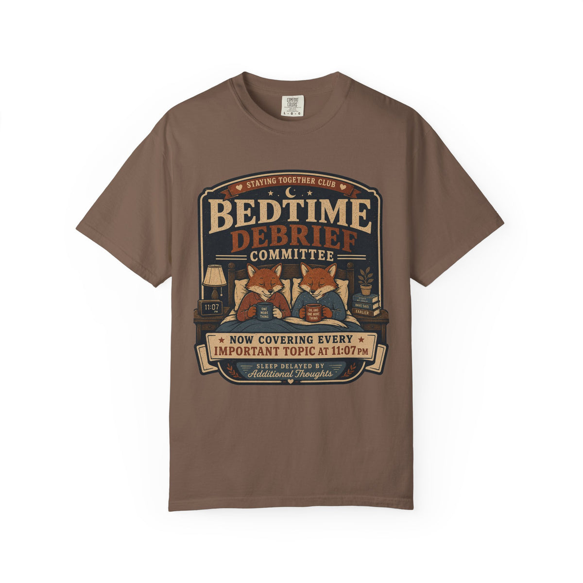 The Bedtime Debrief Committee – Funny Couples T-Shirt