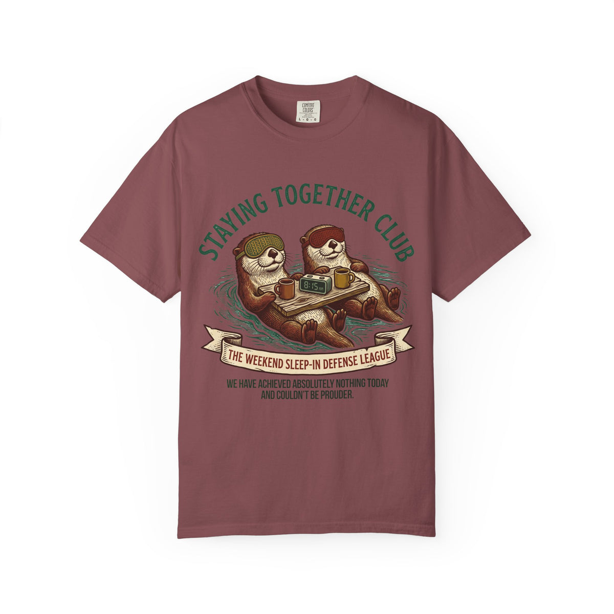The Weekend Sleep-In Defense League – Funny Couples T-Shirt