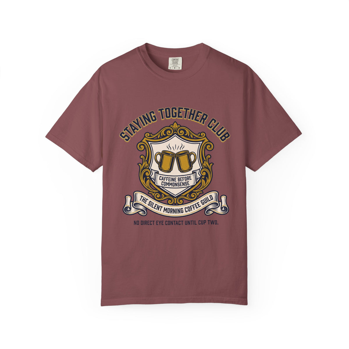 The Silent Morning Coffee Guild – Funny Couples T-Shirt
