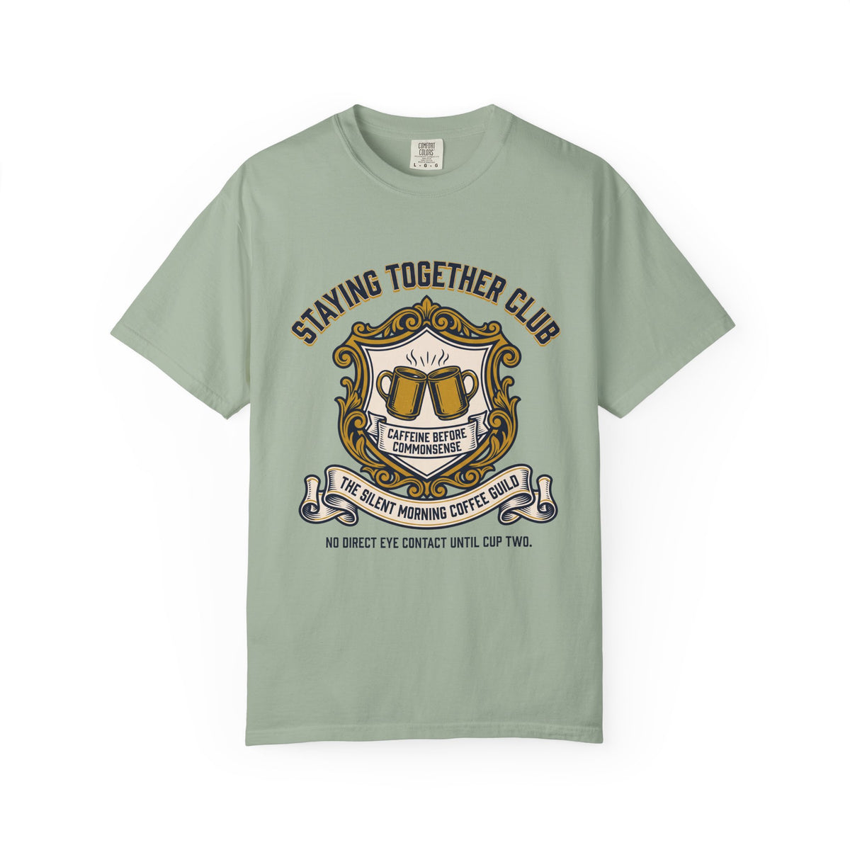 The Silent Morning Coffee Guild – Funny Couples T-Shirt