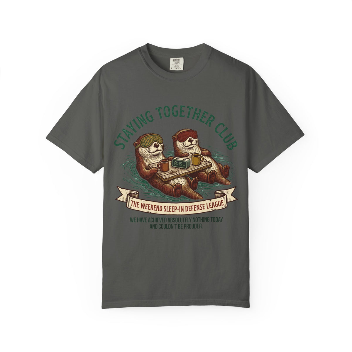 The Weekend Sleep-In Defense League – Funny Couples T-Shirt