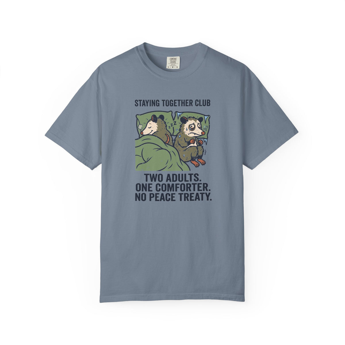 The Blanket Border Dispute – Funny Couples T-Shirt