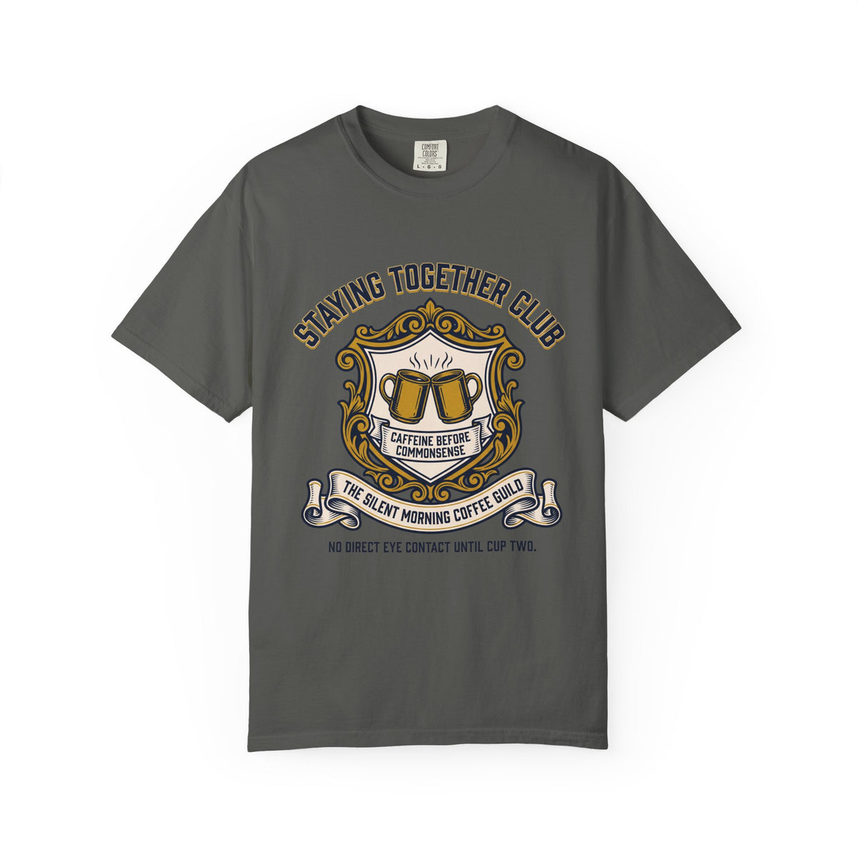 The Silent Morning Coffee Guild – Funny Couples T-Shirt