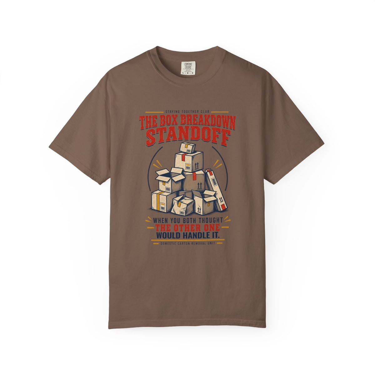 The Box Breakdown Standoff – Funny Couples T-Shirt