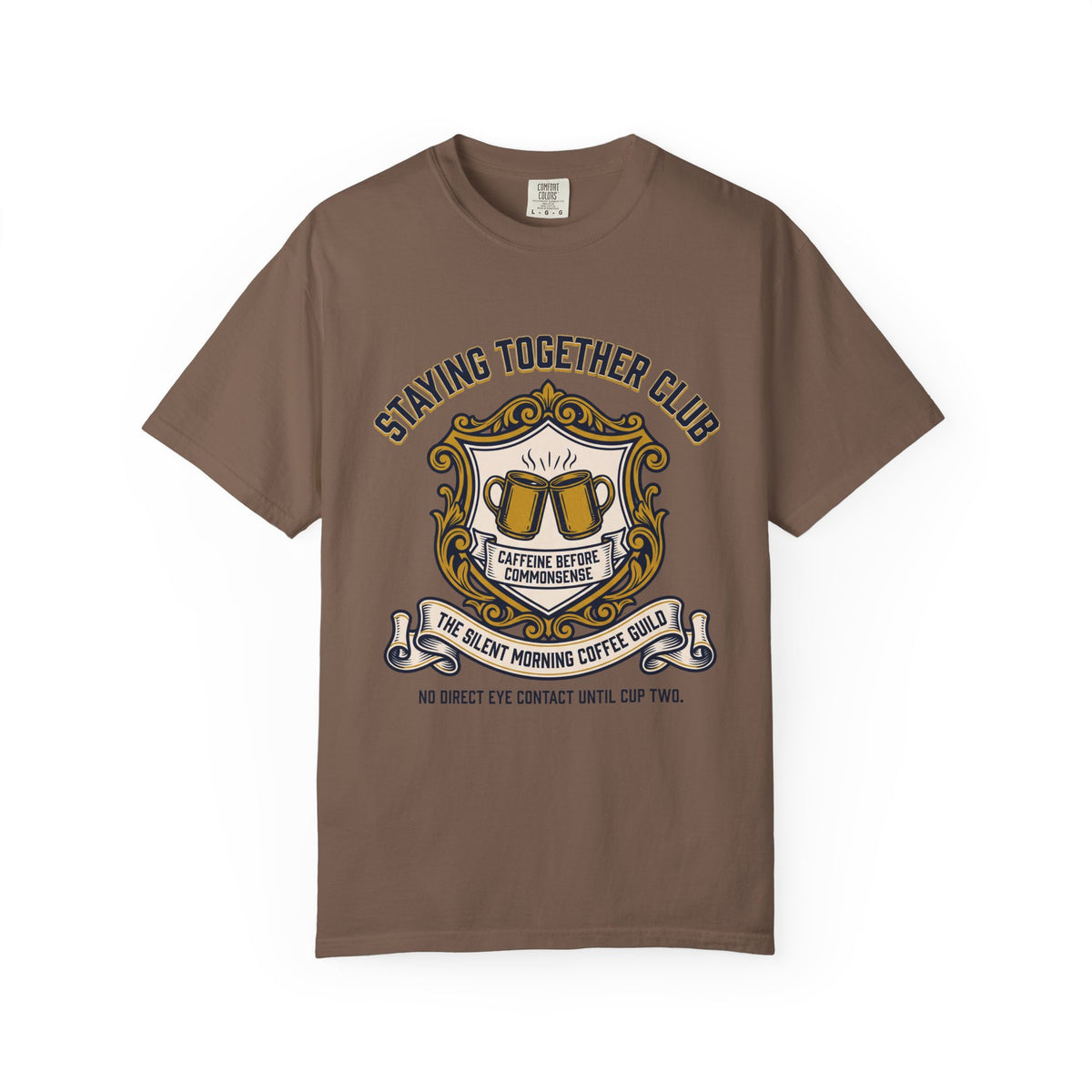 The Silent Morning Coffee Guild – Funny Couples T-Shirt