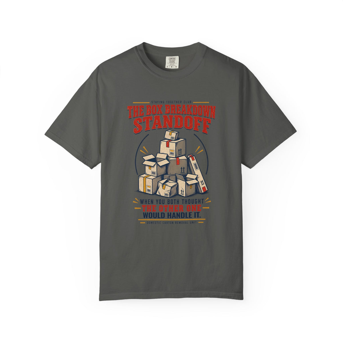 The Box Breakdown Standoff – Funny Couples T-Shirt