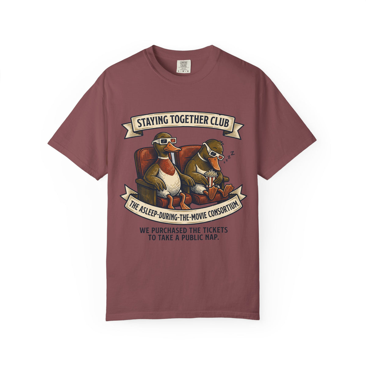 Asleep During the Movie – Funny Couples T-Shirt