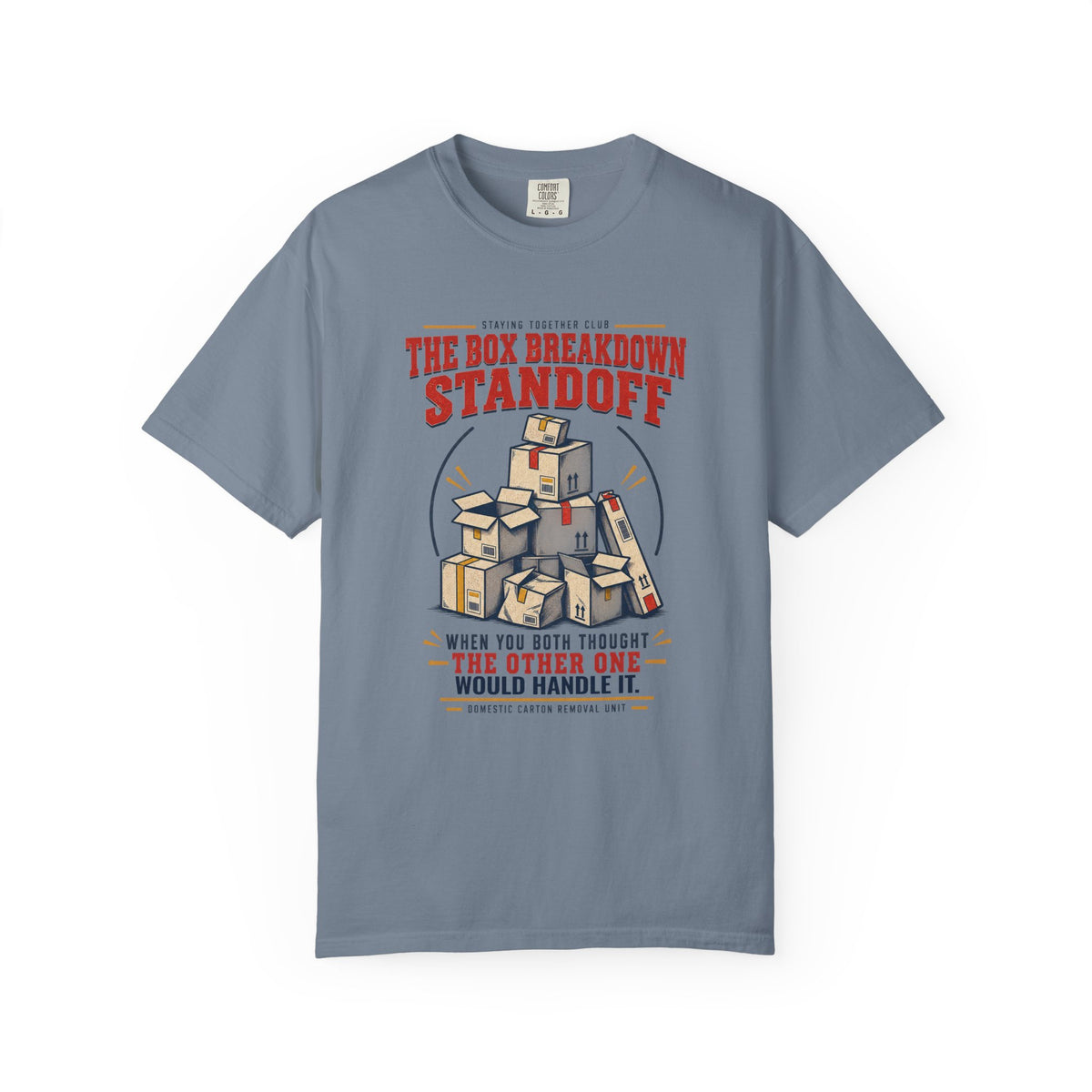 The Box Breakdown Standoff – Funny Couples T-Shirt