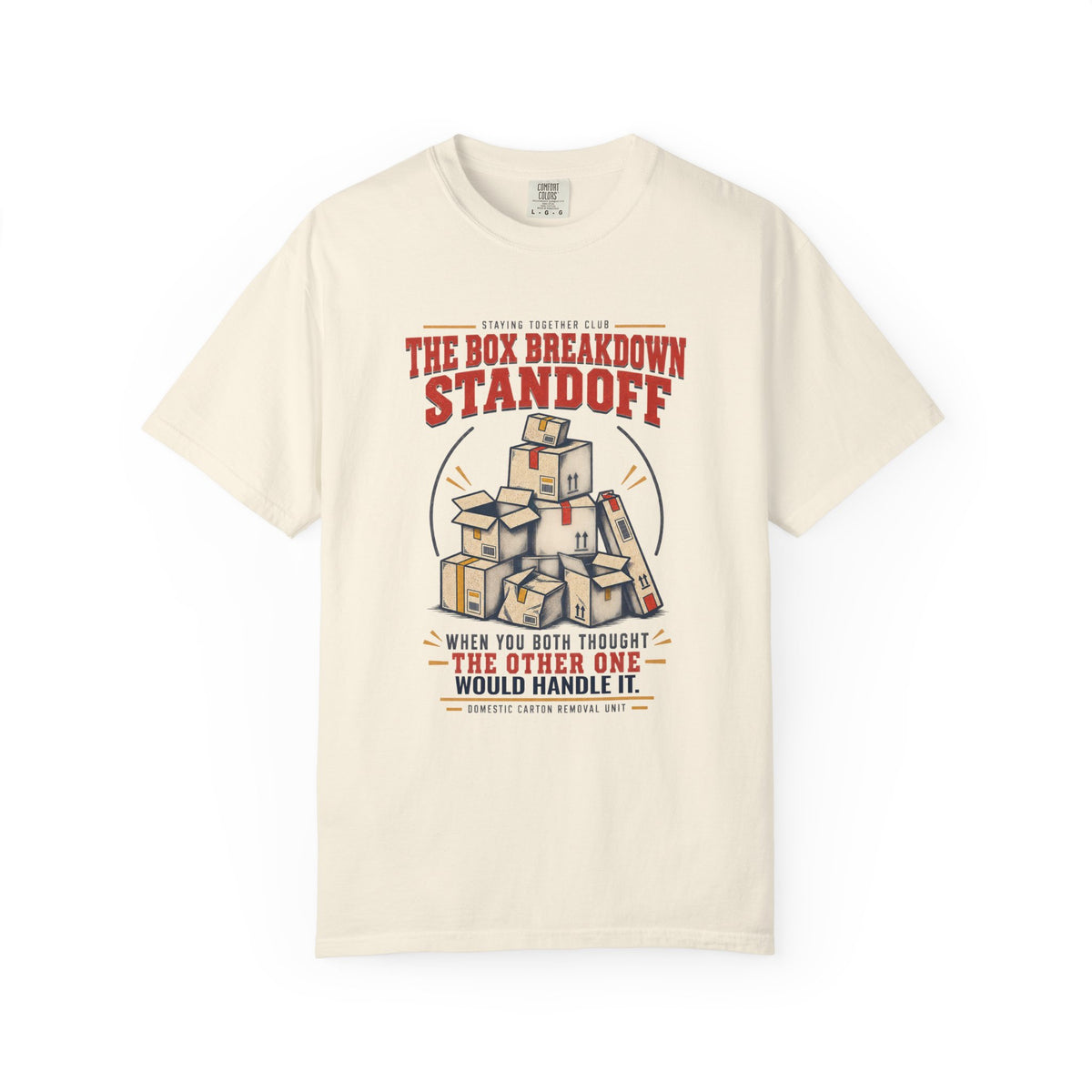 The Box Breakdown Standoff – Funny Couples T-Shirt