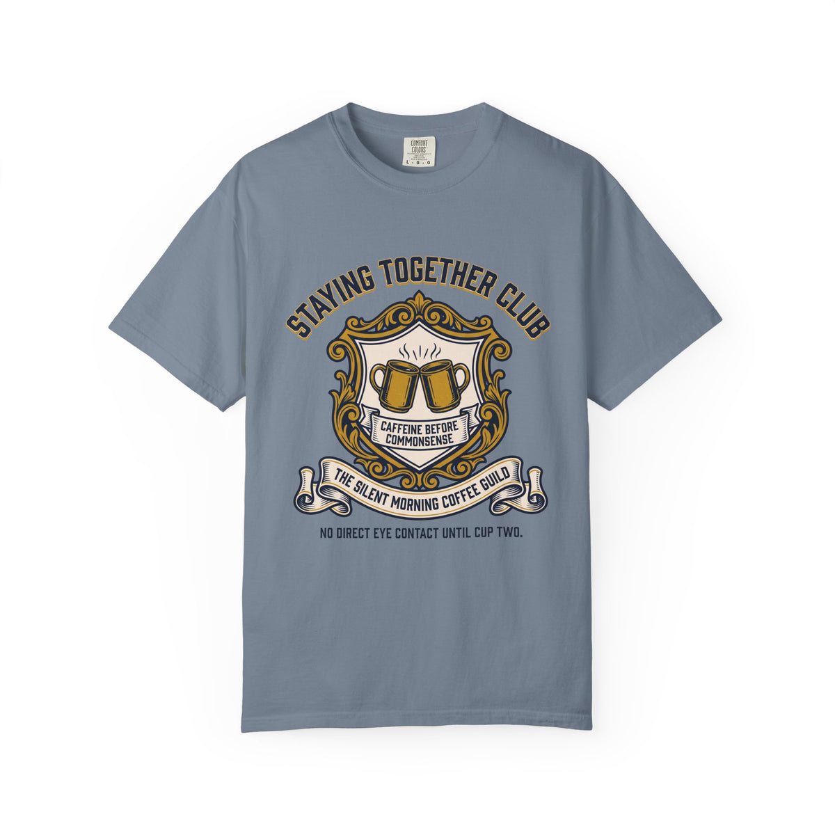 The Silent Morning Coffee Guild – Funny Couples T-Shirt