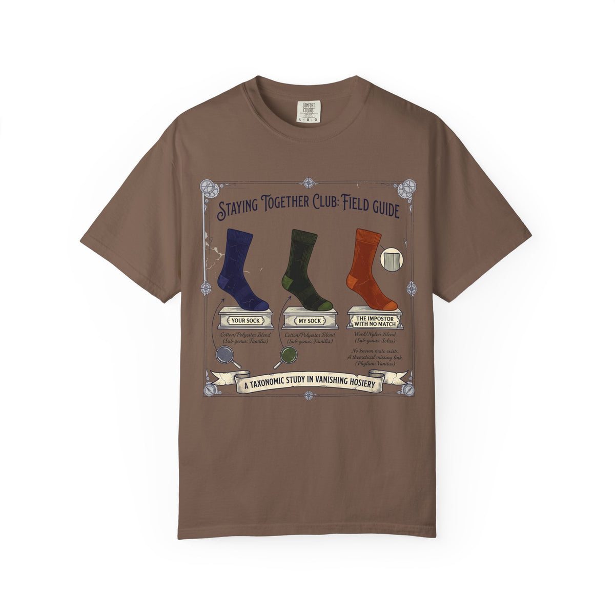 The Missing Sock Field Guide – Funny Laundry T-Shirt