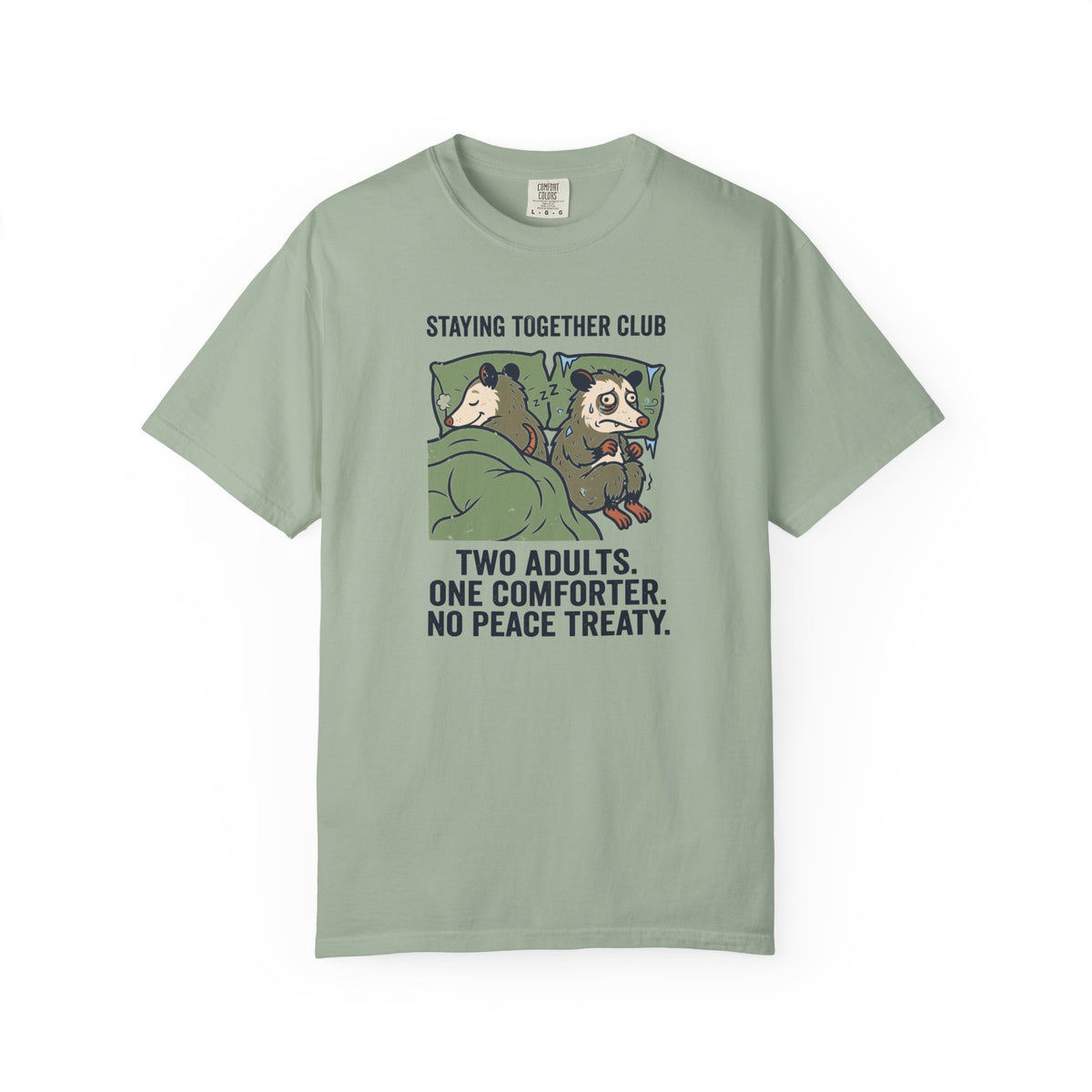The Blanket Border Dispute – Funny Couples T-Shirt