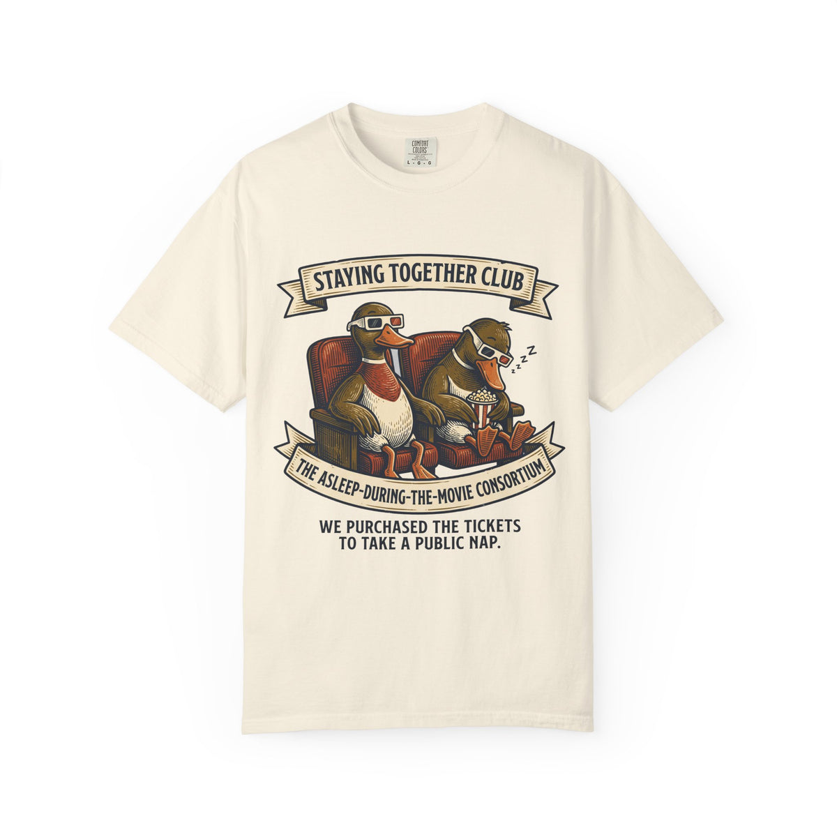 Asleep During the Movie – Funny Couples T-Shirt