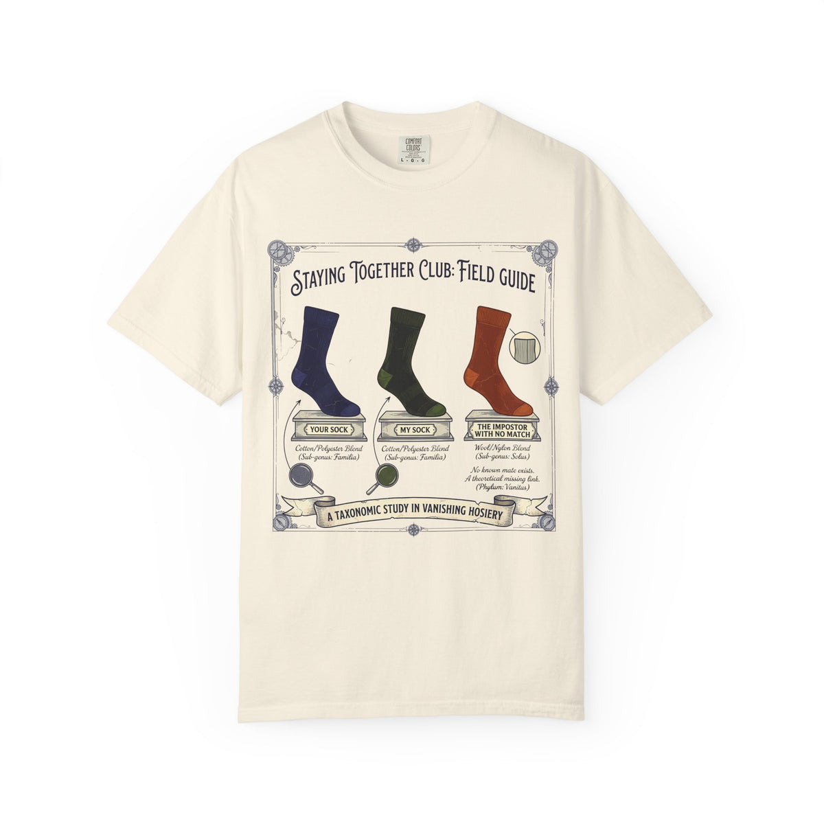 The Missing Sock Field Guide – Funny Laundry T-Shirt