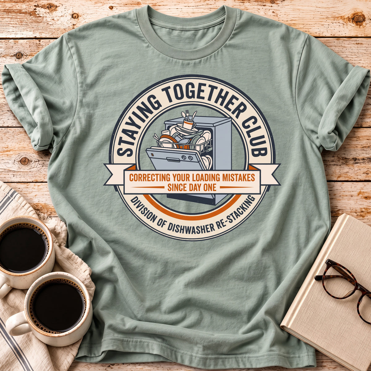 The Dishwasher Re-stacking Division Tee