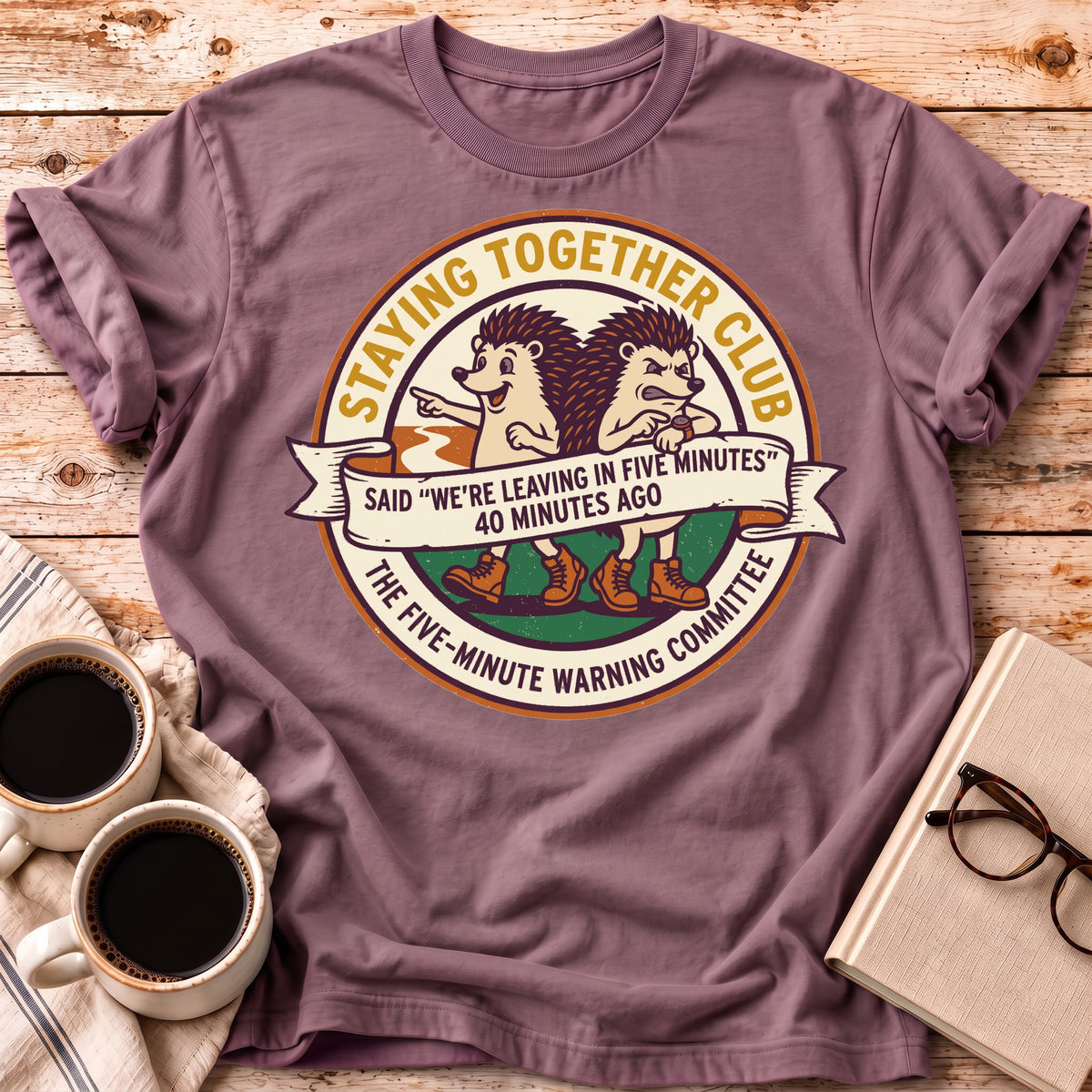 Five Minute Warning – Funny Couples T-Shirt