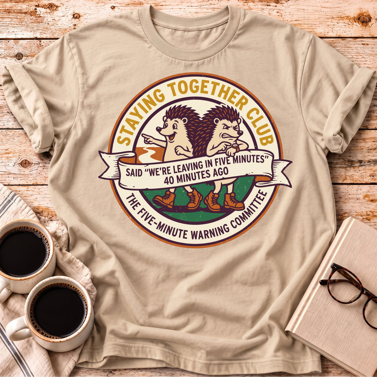 Five Minute Warning – Funny Couples T-Shirt