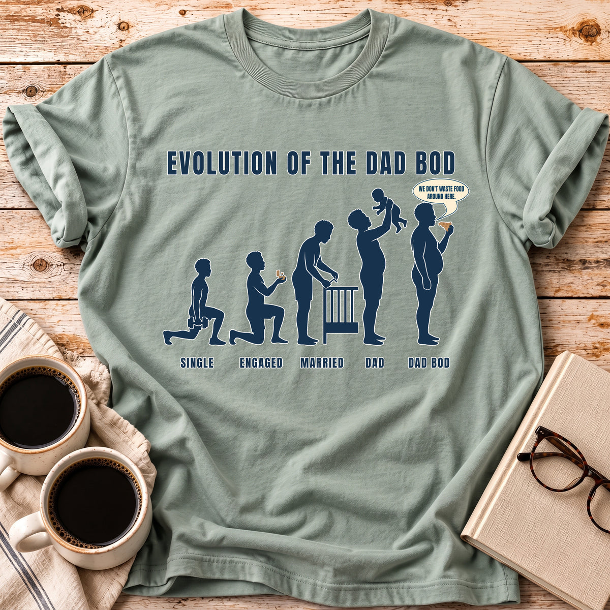 Evolution Of The Dad Bod Tee