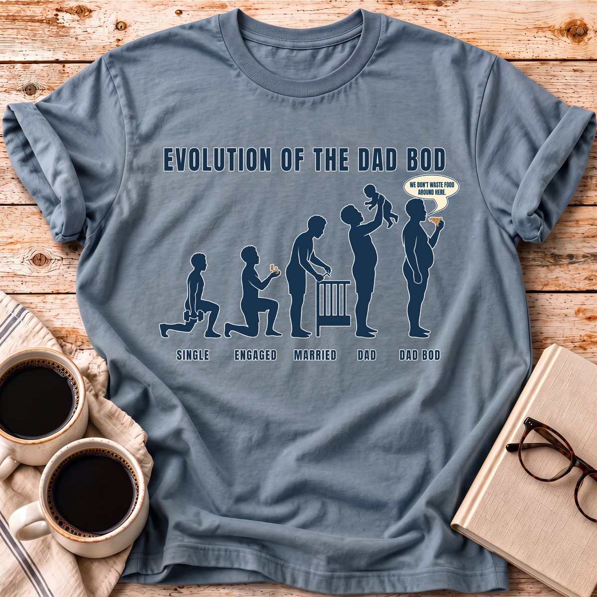 Evolution Of The Dad Bod Tee