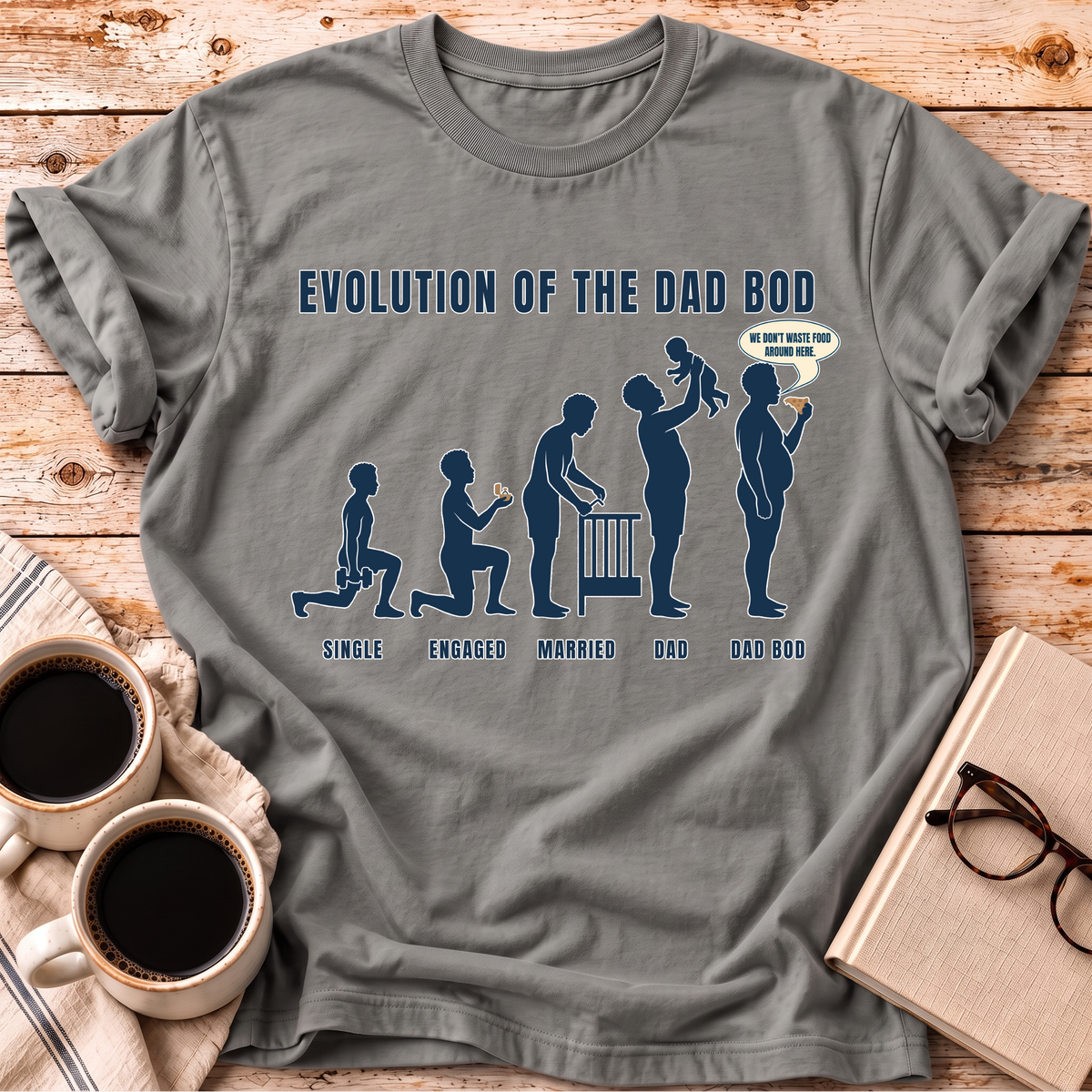 Evolution Of The Dad Bod Tee