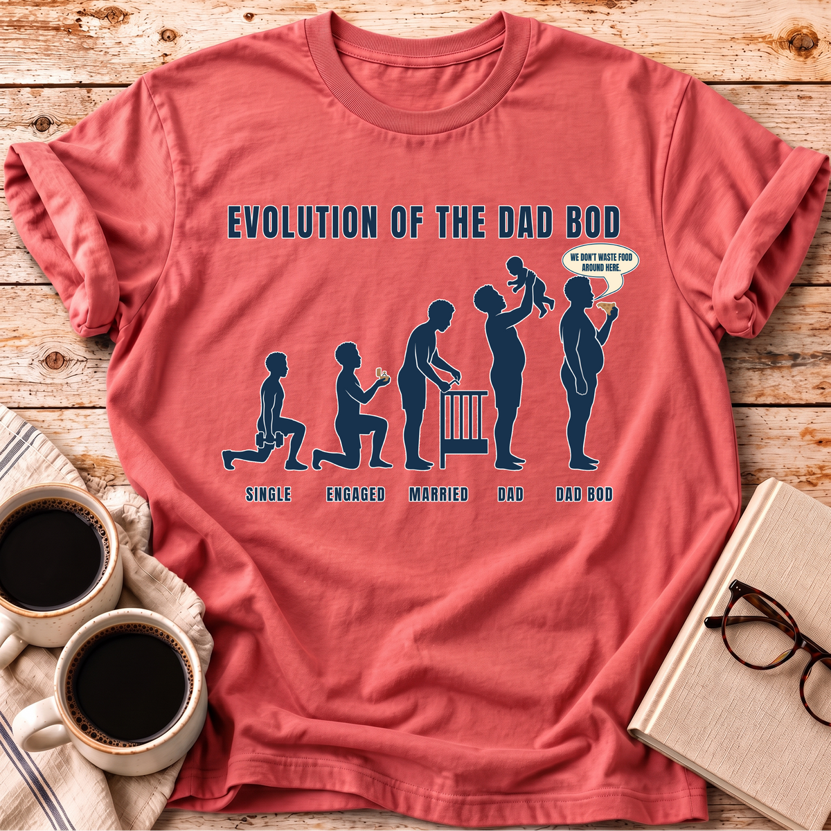Evolution Of The Dad Bod Tee